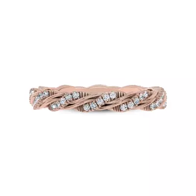 Woven Love Pavé Lab Ininity Band by Christian Siriano