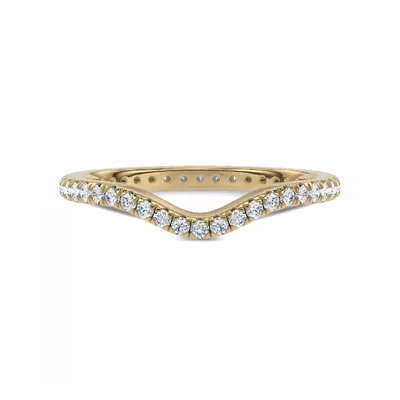 Linda Curved Lab Diamond Eternity Band (1.5mm)