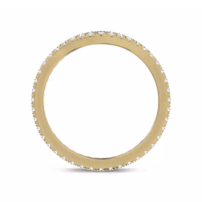 Linda Curved Lab Diamond Eternity Band (1.5mm)
