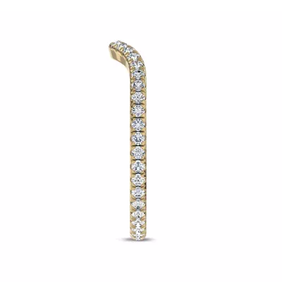 Linda Curved Lab Diamond Eternity Band (1.5mm)