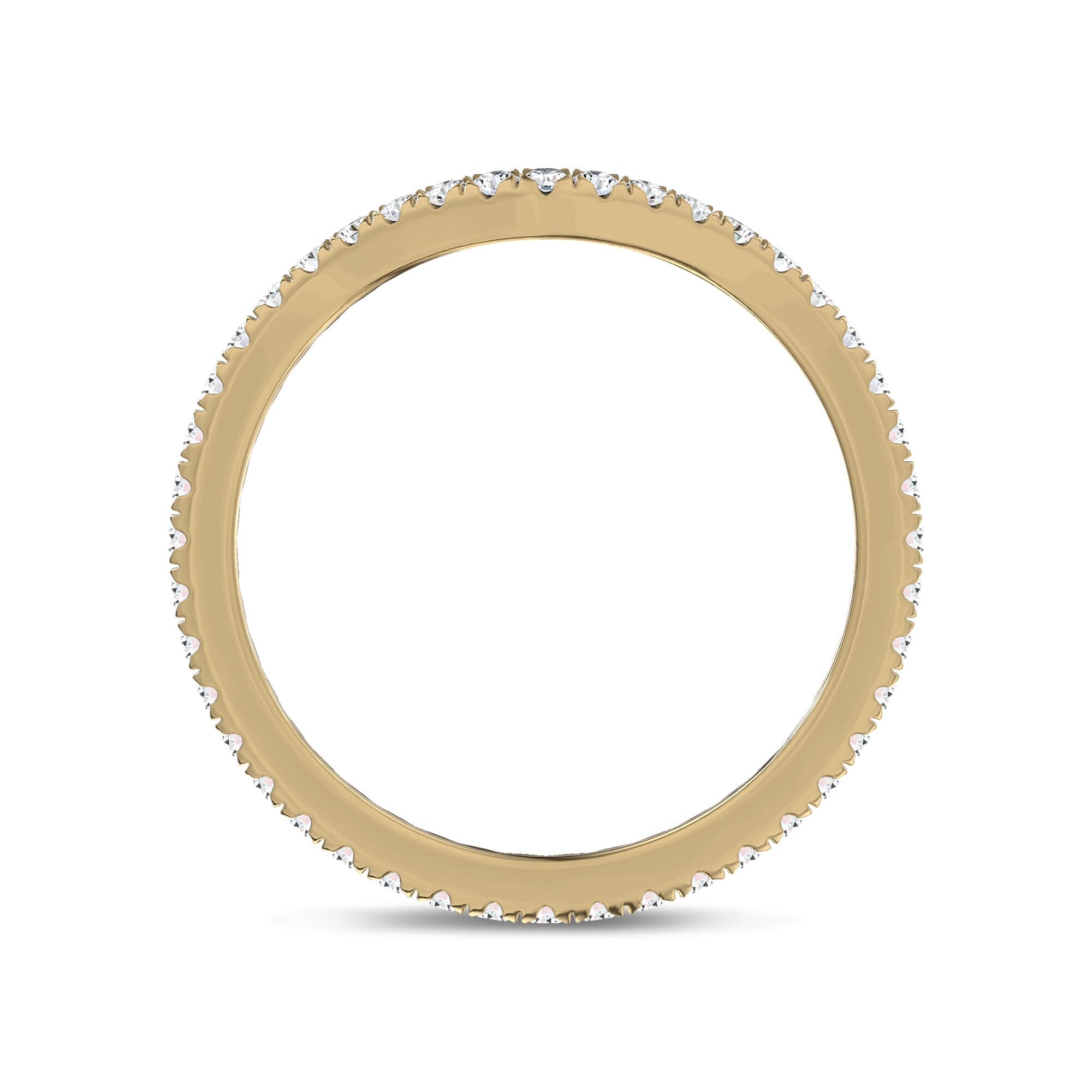 Linda Curved Diamond Eternity Band (1.5mm)