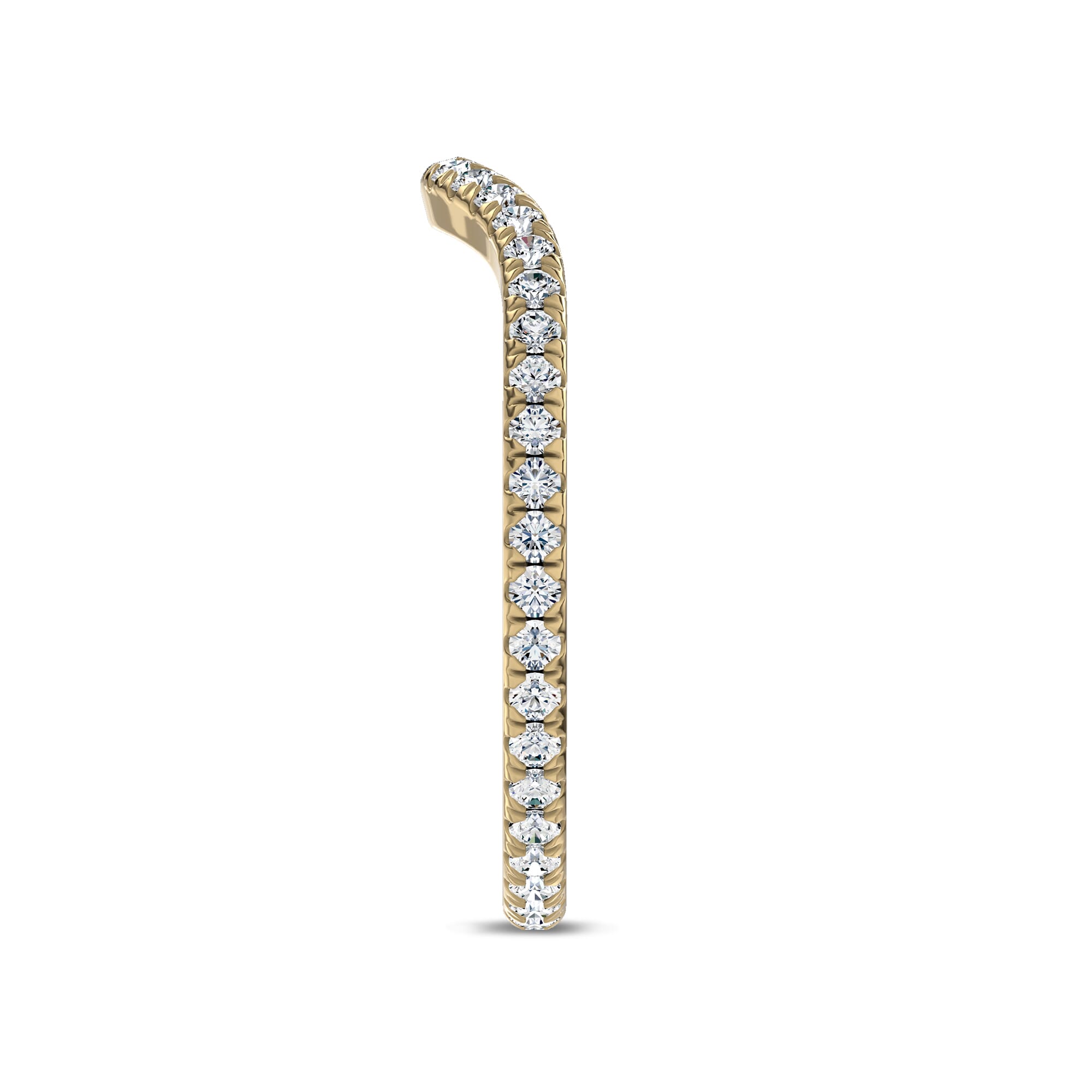 Linda Curved Diamond Eternity Band (1.5mm)