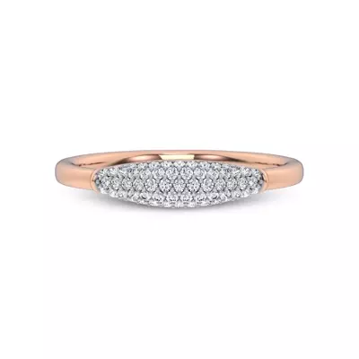 Mirage Lab Pavé Dome Ring