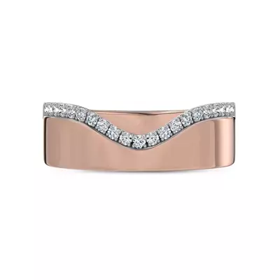 Costa Wide Pavé Lab Diamond Band