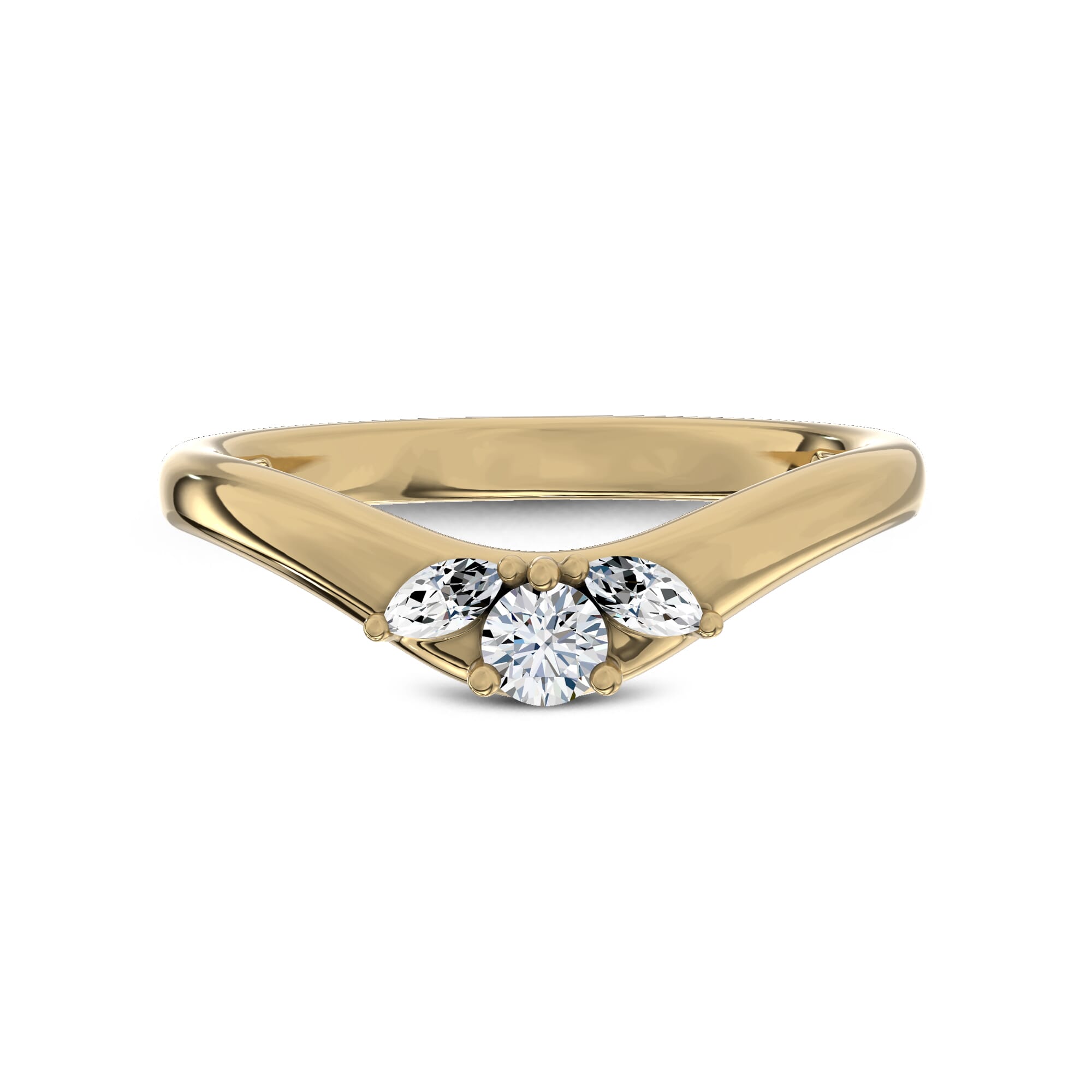 Elysium Curved Lab Diamond Band