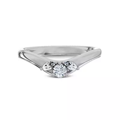 Elysium Curved Diamond Band