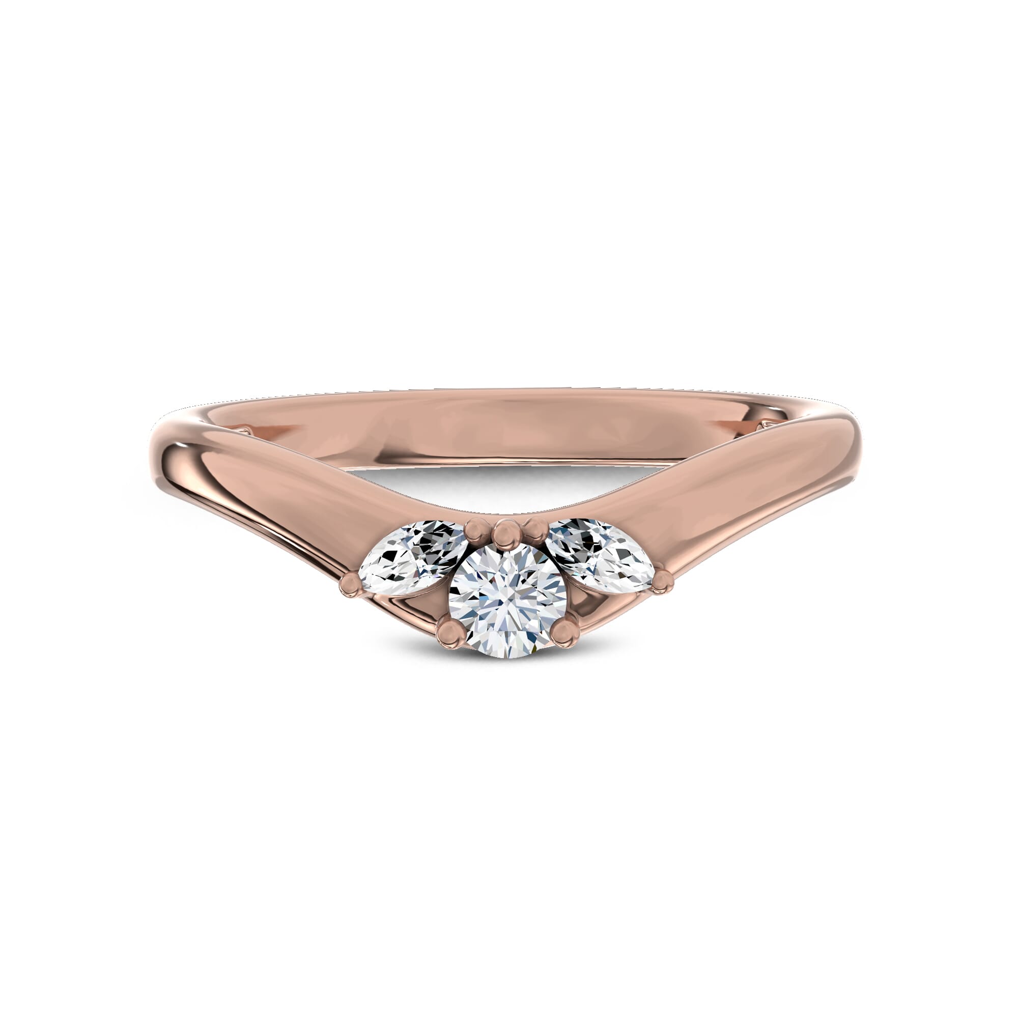 Elysium Curved Diamond Band