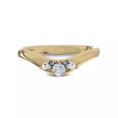 Elysium Curved Diamond Band