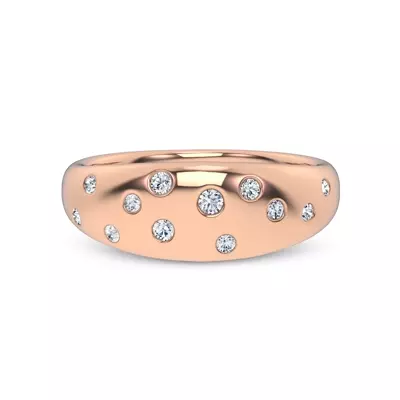 Lustra Wide Diamond Band