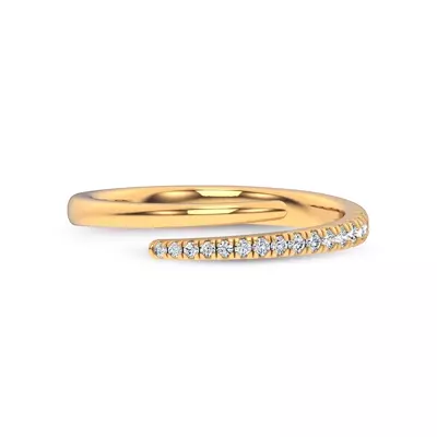 Whisper Wrap Lab Pavé Ring