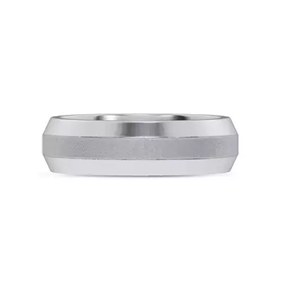 Mixed Textured Beveled Edge Band (7mm)