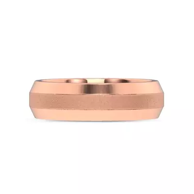 Mixed Textured Beveled Edge Band (7mm)