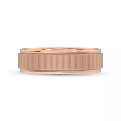 Brushed Rippled Band (7mm)