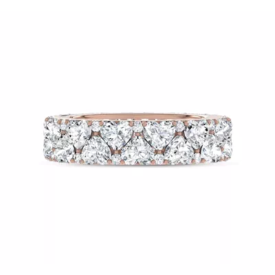 Hearts Mosaic Lab Diamond Eternity Band