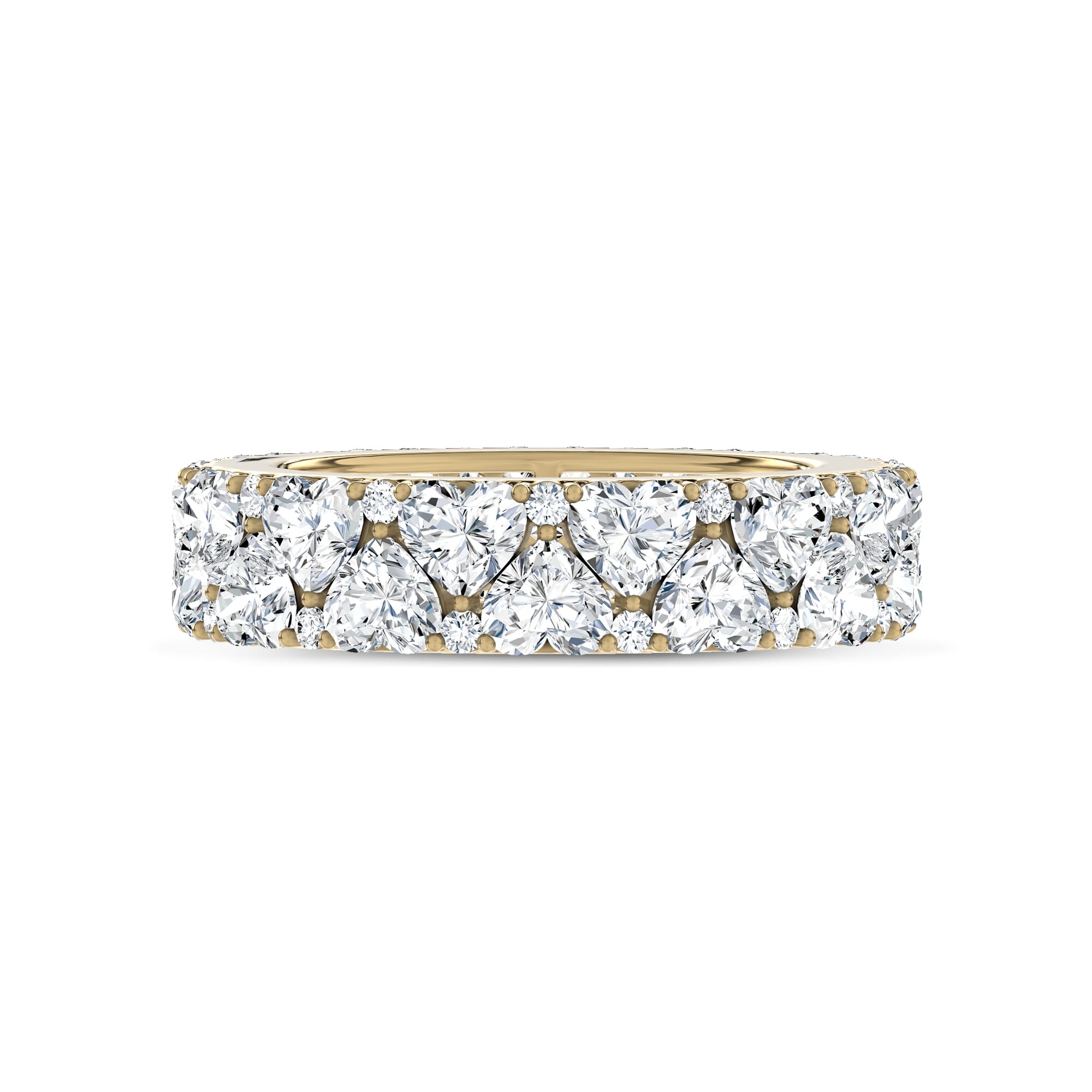 Hearts Mosaic Lab Diamond Eternity Band