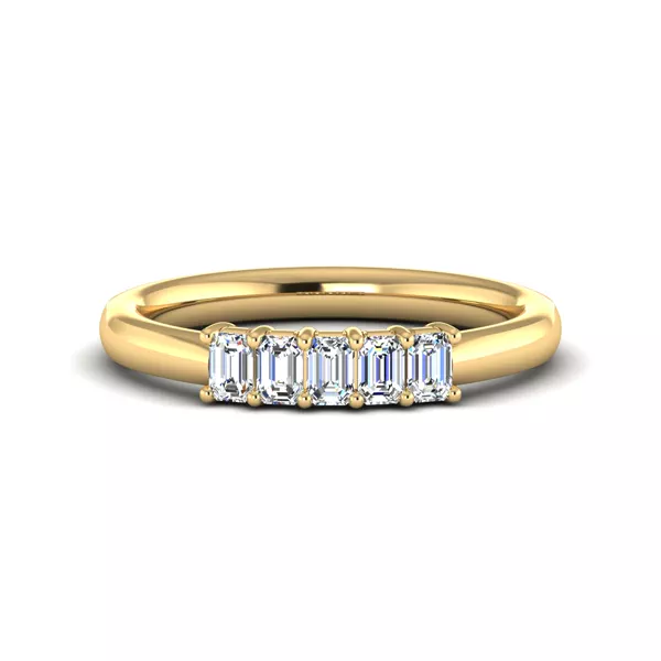 Salem 5 Stone Lab Diamond Band