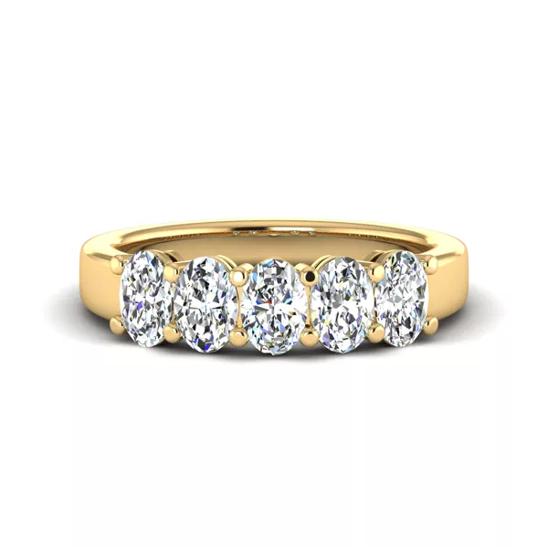 Briar 5 Stone Shared Prong Anniversary Band