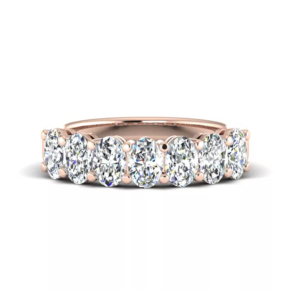 Aurelia 7 Stone Shared Prong Anniversary Band