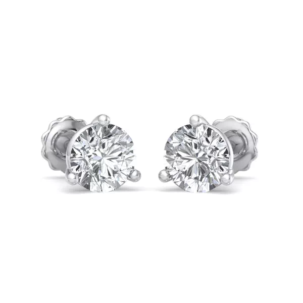 Setting Three-Prong Martini earrings