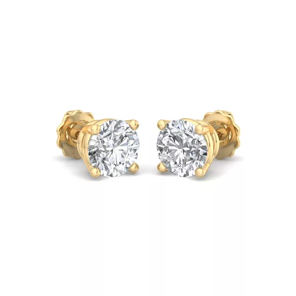 Four-Prong Earrings