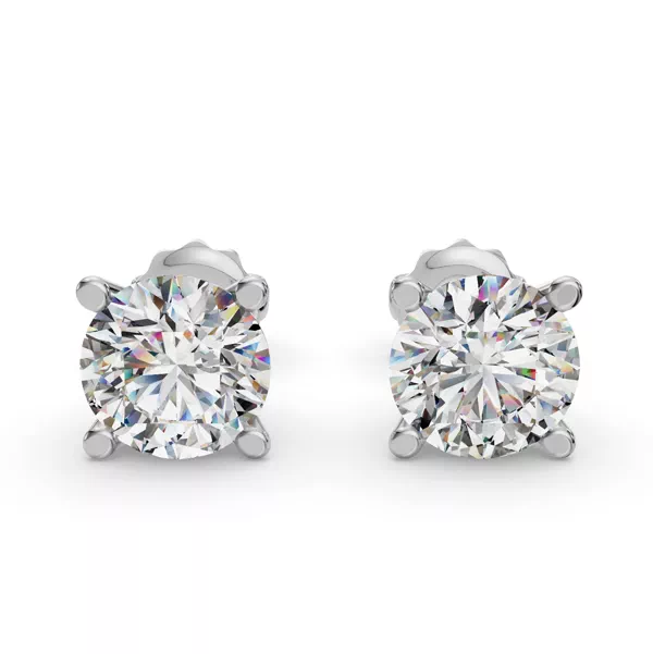 Setting Four-Prong Martini Screw Back earrings