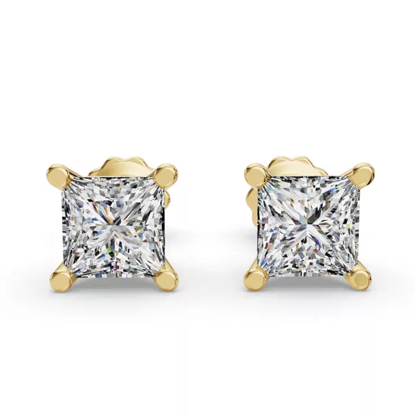Princess Four-Prong Martini Earrings