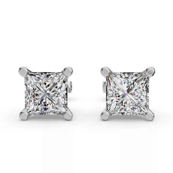 Setting Princess Four-Prong Martini Guardian Back earrings