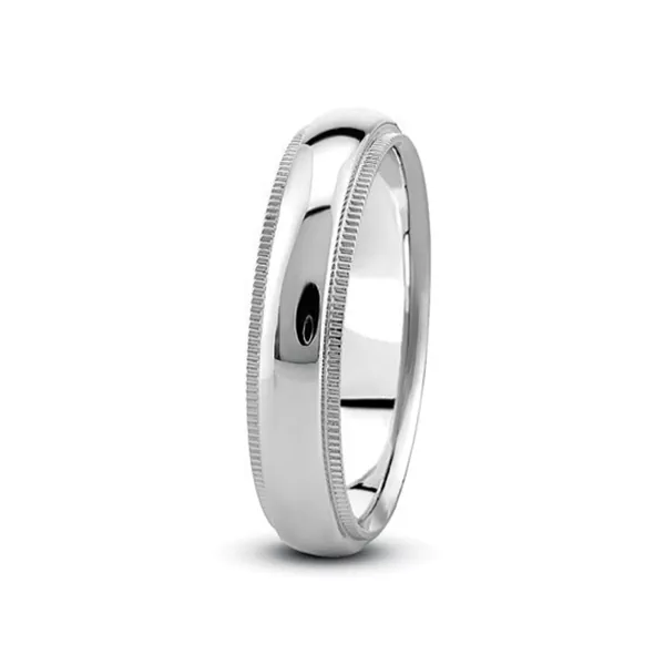 Dome Milgrain Comfort Fit (7mm)