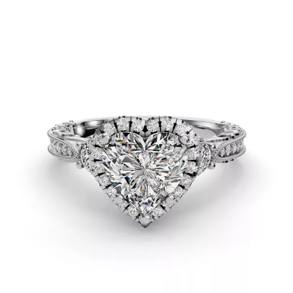 Winter Halo Engagement Ring