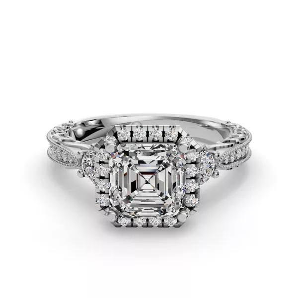 Winter Halo Engagement Ring