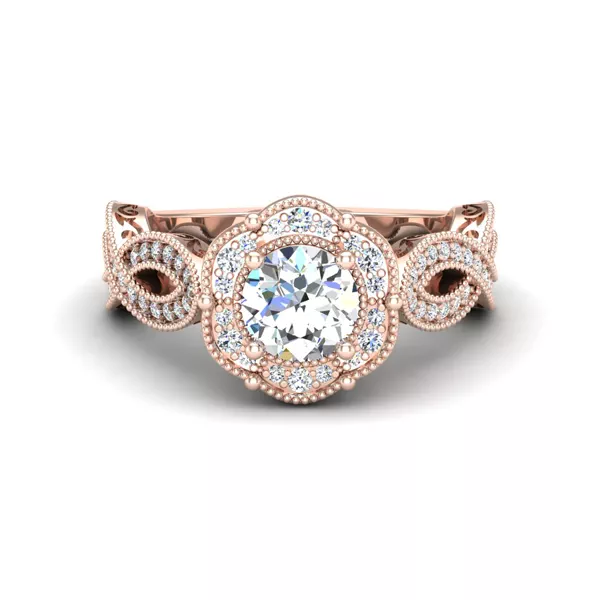 Amiyah Halo Engagement Ring