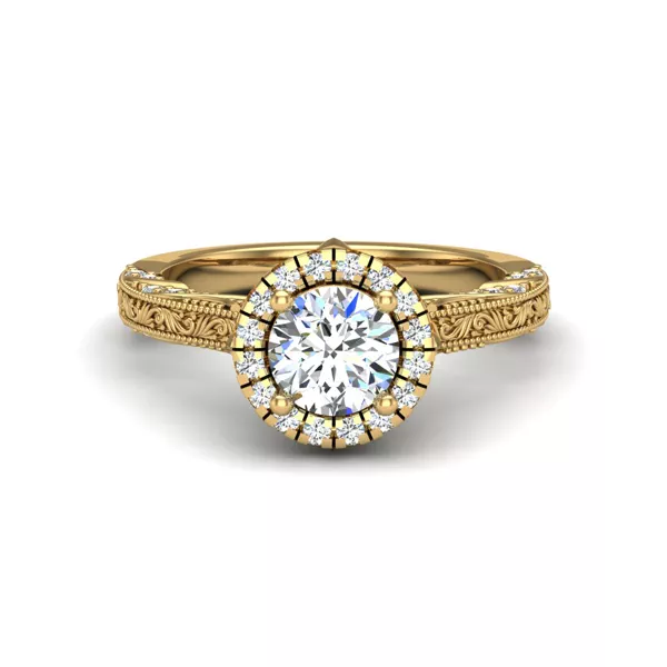 Alexandria Halo Engagement Ring