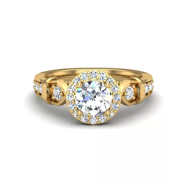 Brynn Halo Engagement Ring