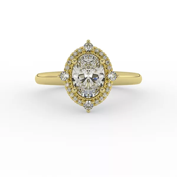 Reign Halo Engagement Ring