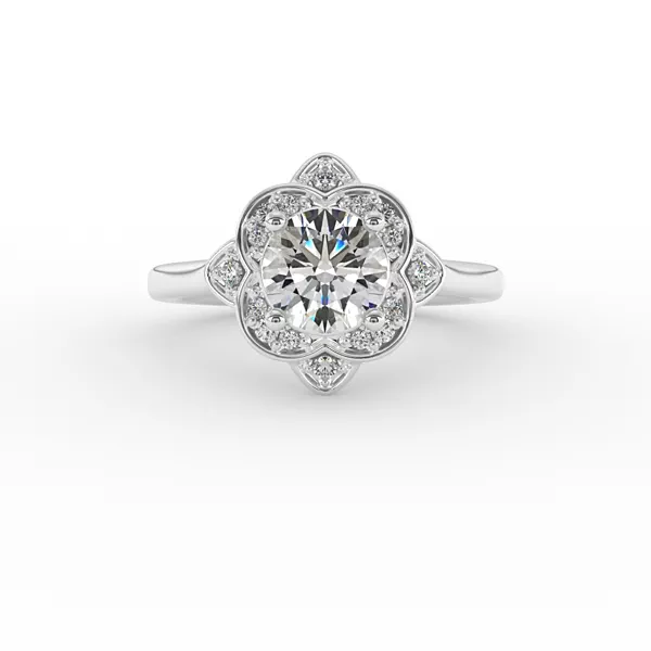 Wren Halo Engagement Ring
