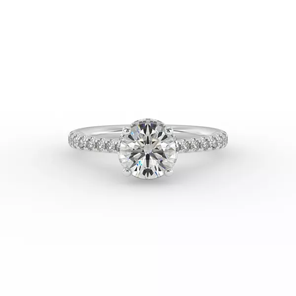 Amora Hidden Halo Engagement Ring