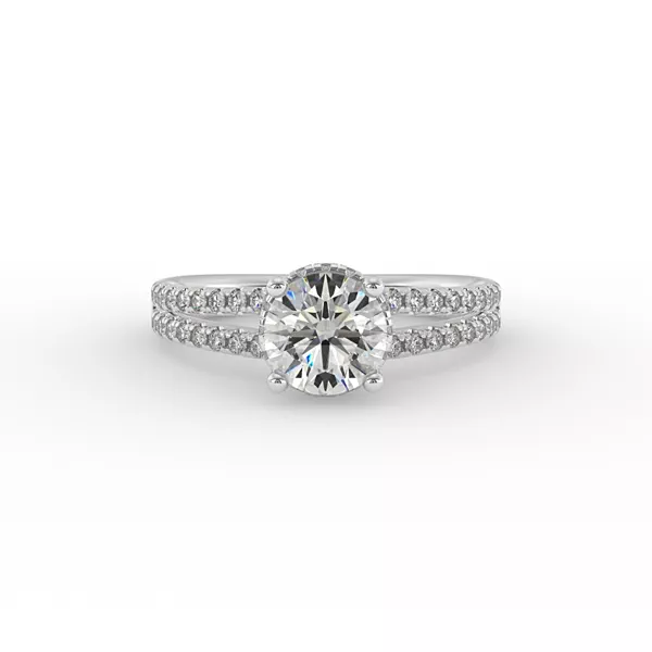 Collins Hidden Halo Engagement Ring
