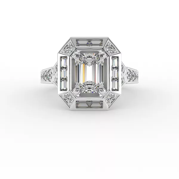 Elle Halo Engagement Ring