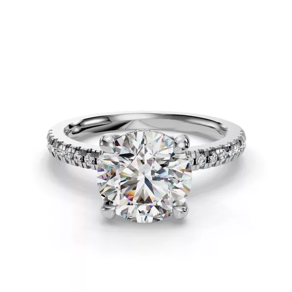 Gabriella Pavé Hidden Halo Engagement Ring