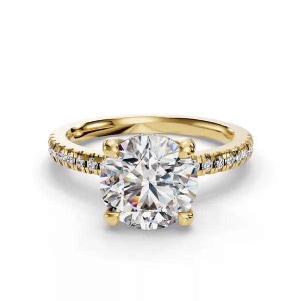 Gabriella Pavé Hidden Halo Engagement Ring