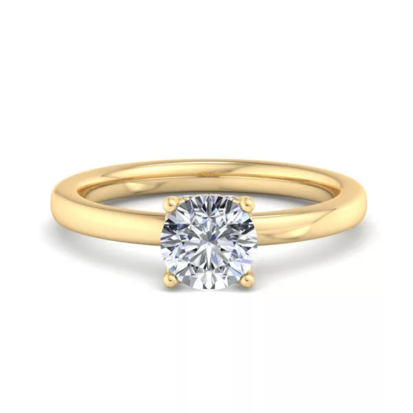 Analia Hidden Halo Engagement Ring