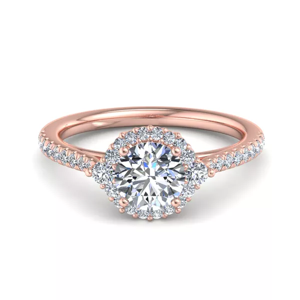 Hannah Diamond Halo Engagement Ring