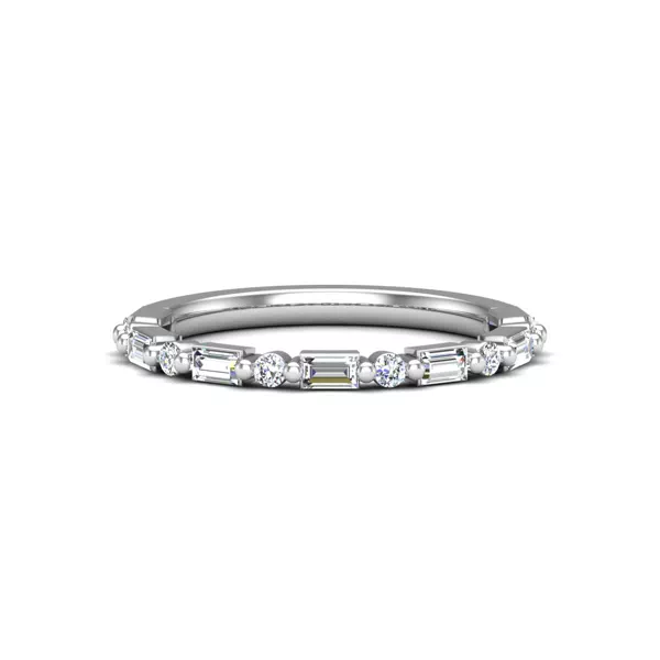 Orion Round And Baguette Diamond Band