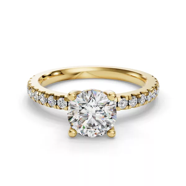 Gabriella Grand Pavé Hidden Halo Engagement Ring
