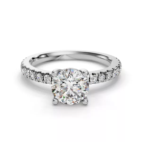Gabriella Grand Pavé Hidden Halo Engagement Ring