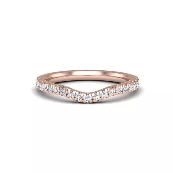 Mackenzie Curved Pave Band