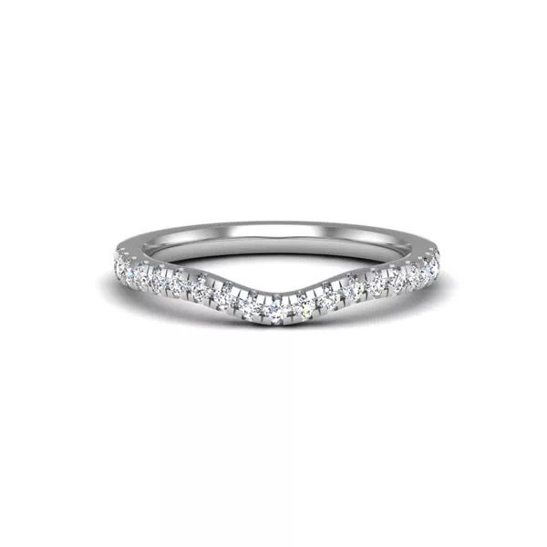 Mackenzie Curved Pave Band