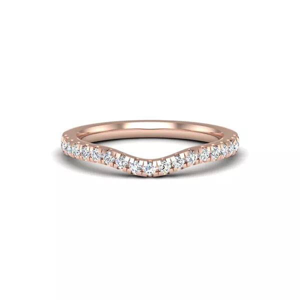 Olivia Knife Edge Pave Band
