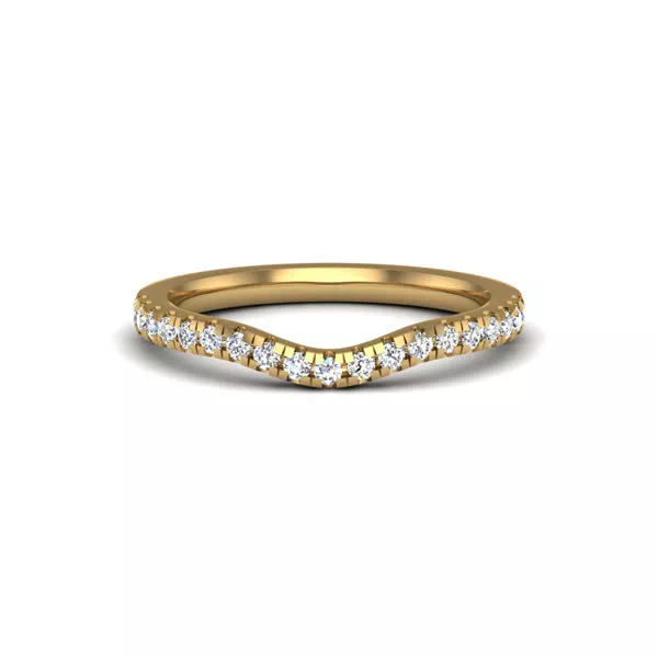 Olivia Knife Edge Pave Band