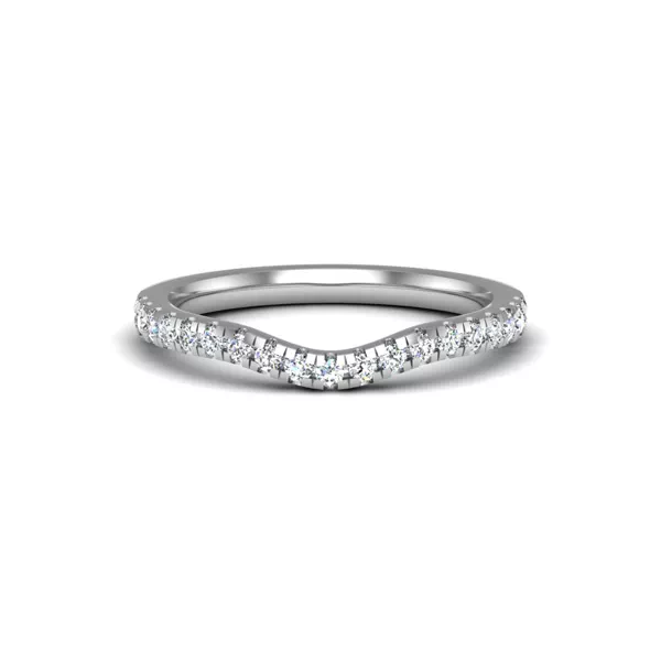 Olivia Knife Edge Pave Band